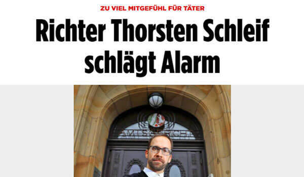 Richter Thorsten Schleif schlägt Alarm | Pressebericht | Thorsten Schleif