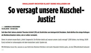 So versagt unsere Kuschel-Justiz | Pressebericht | Thorsten Schleif