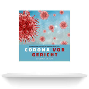 Corona vor Gericht | Hörbuch auf Regalbrett | Thorsten Schleif